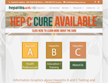 Tablet Screenshot of hepatitiswa.com.au